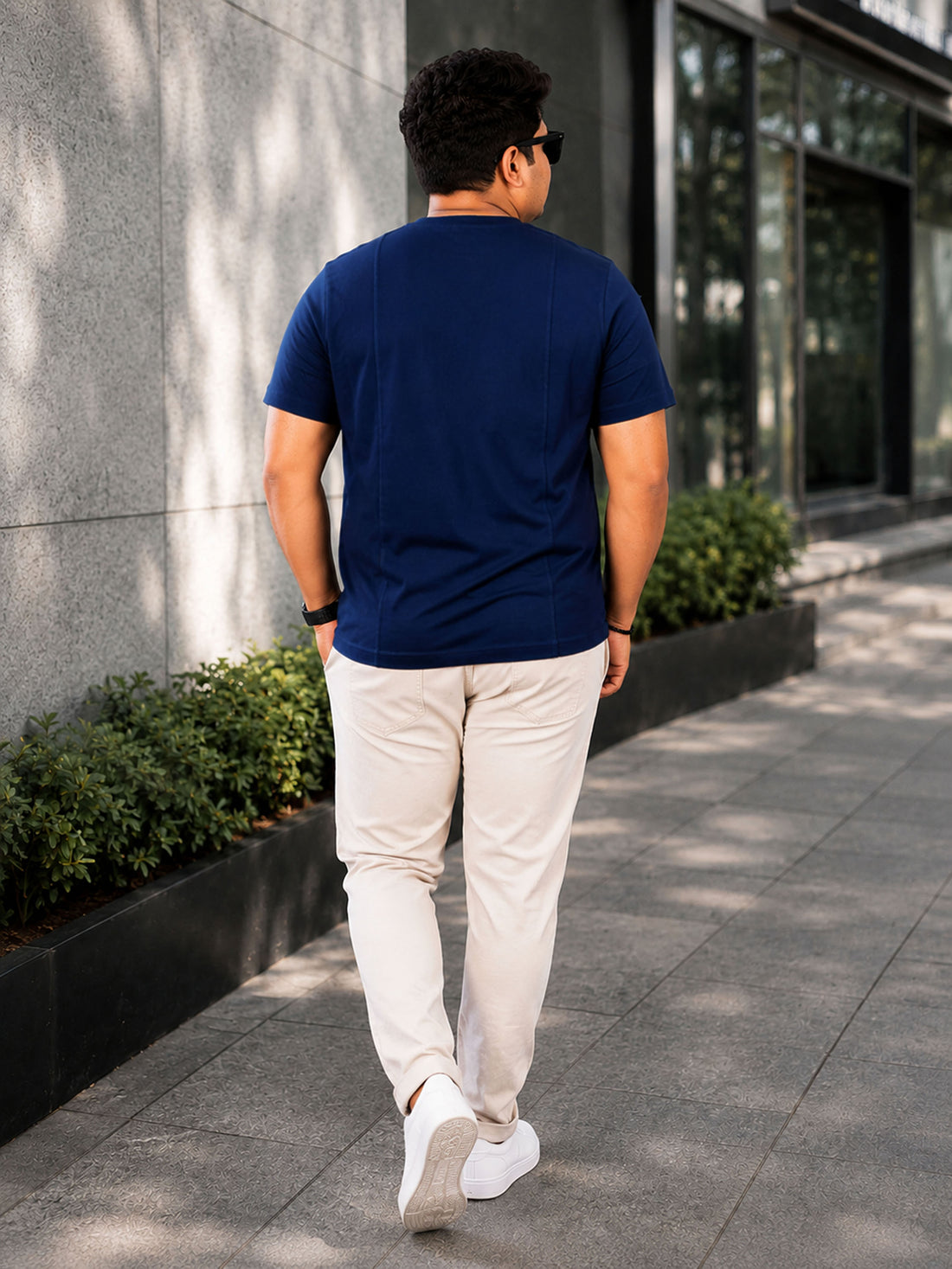 Plus Size Navy T-Shirt Regular