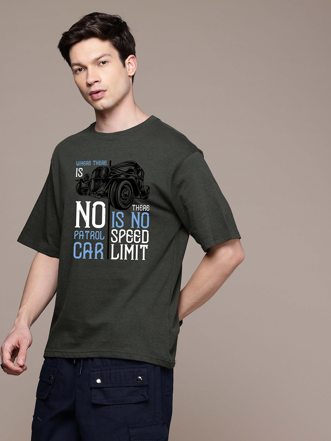 Graphic Oversized Car Tshirt