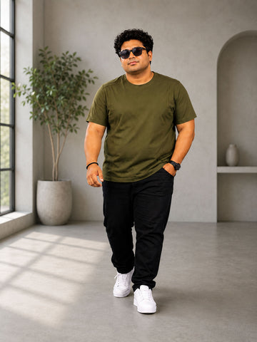 Plus Size Olive T-Shirt Regular