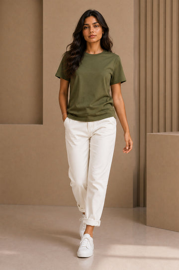 Olive Green Regular T-Shirt