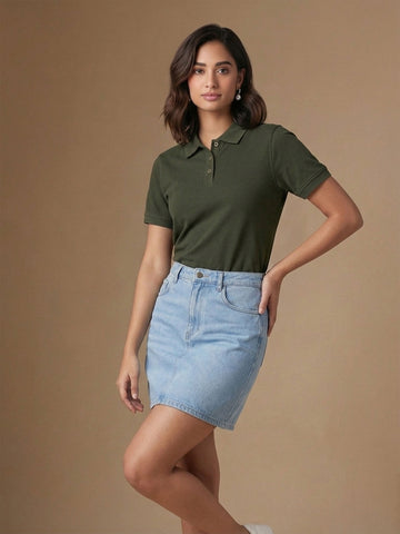 Olive Green Polo T-Shirt