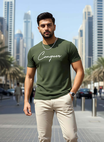 Mens Graphic Regular Half Sleeve T Shirt