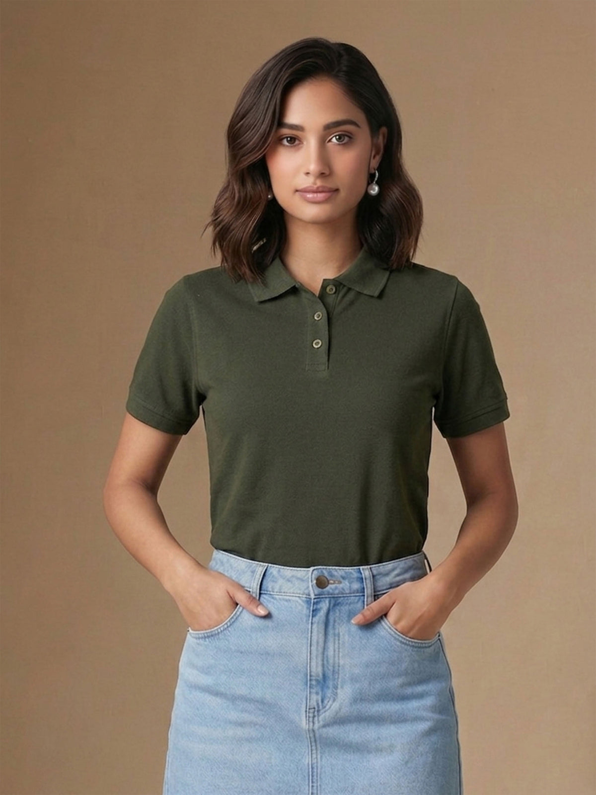 Olive Green Polo T-Shirt