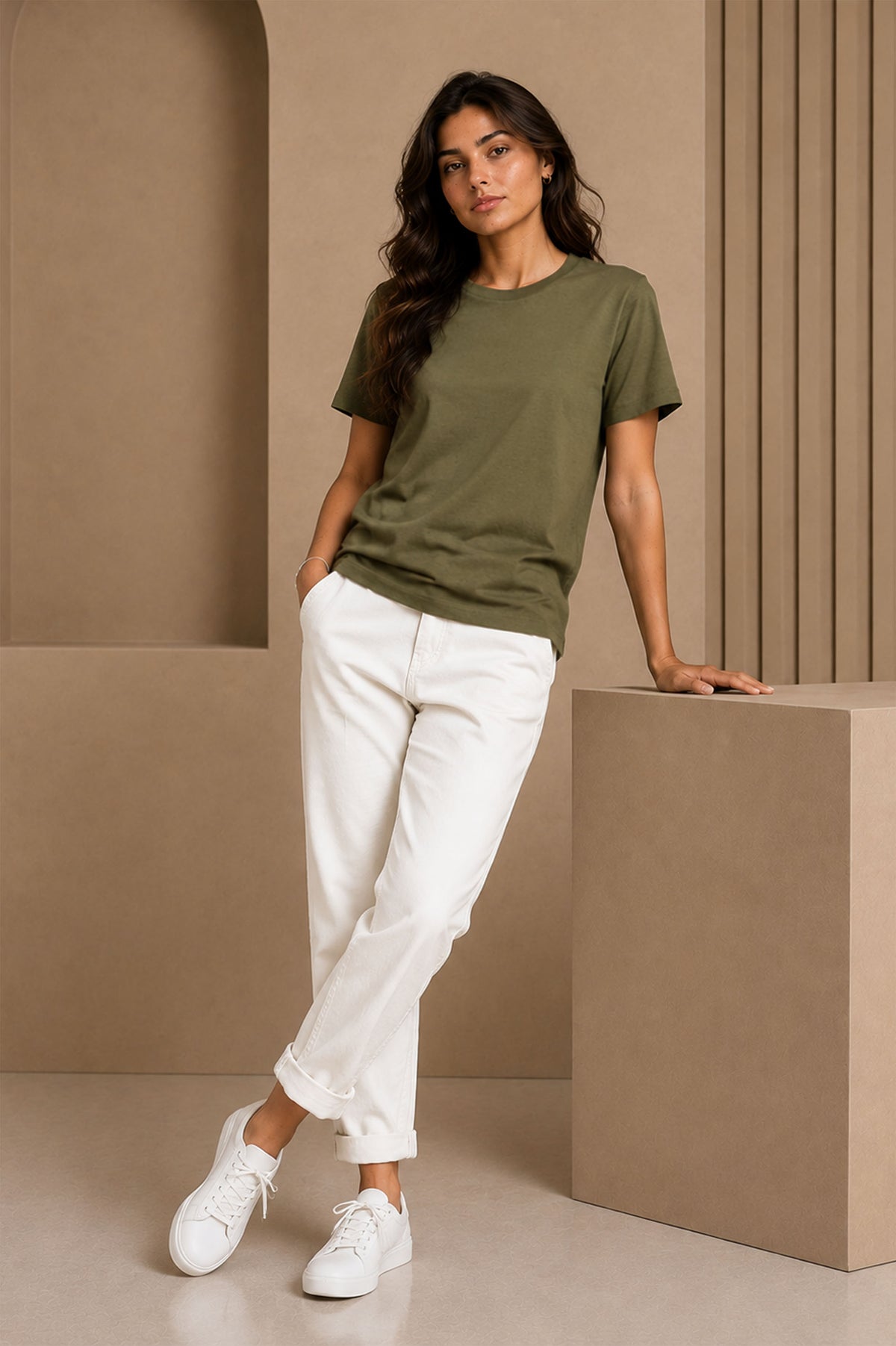 Olive Green Regular T-Shirt