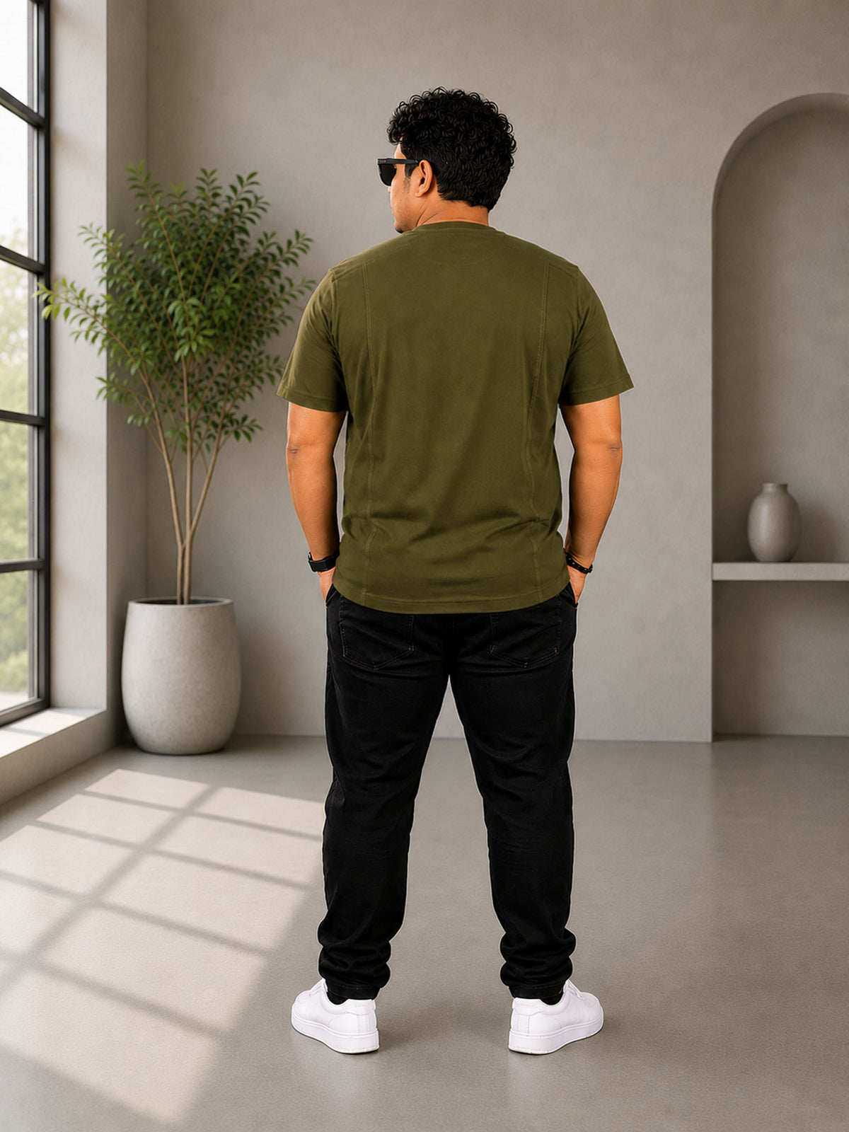 Plus Size Olive T-Shirt Regular