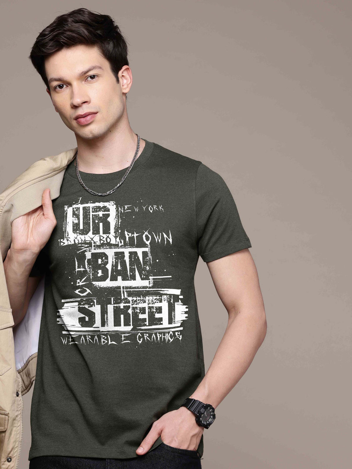 Mens Graphic Regular T Shirt