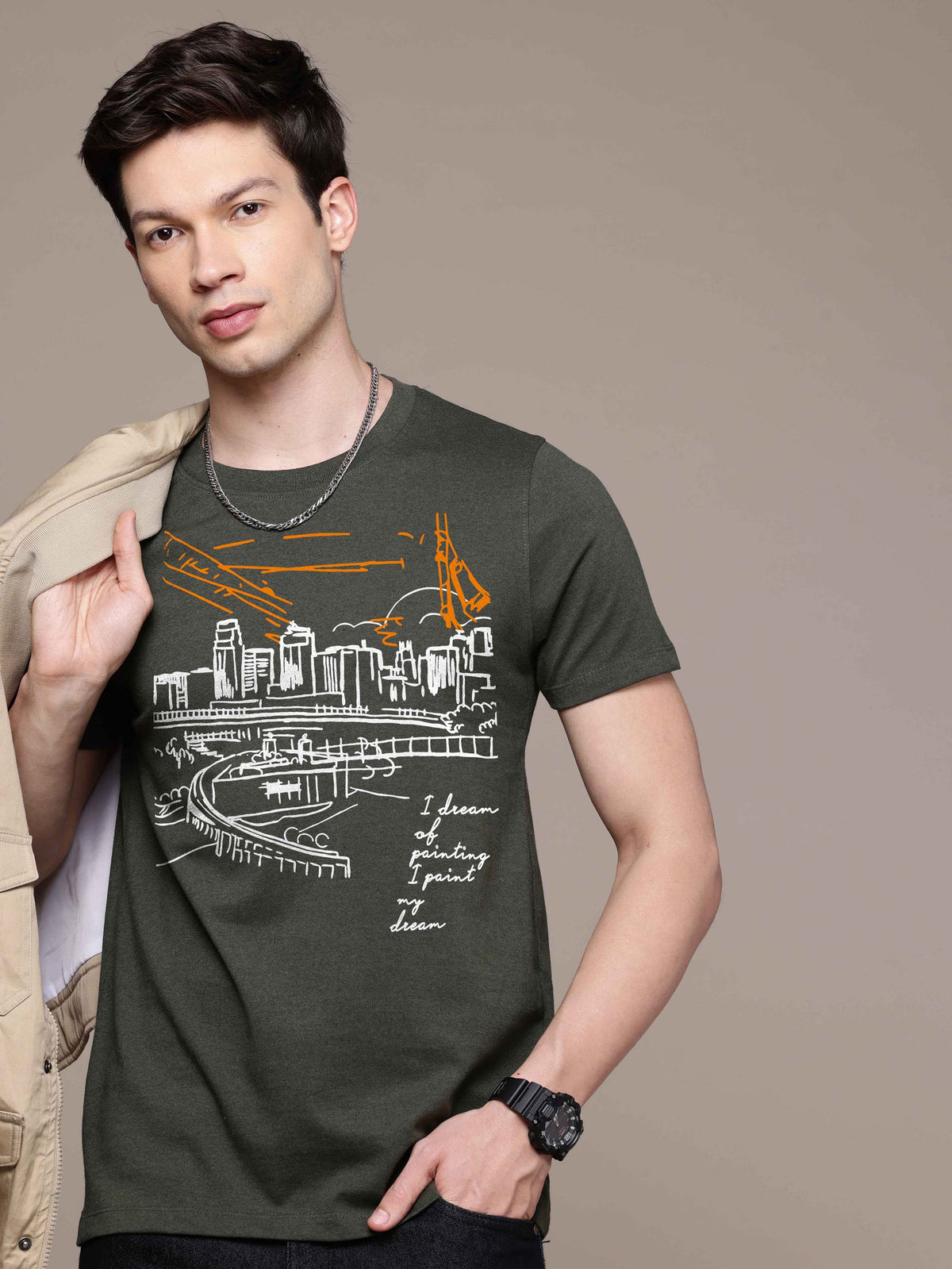 Mens Graphic Regular T Shirt