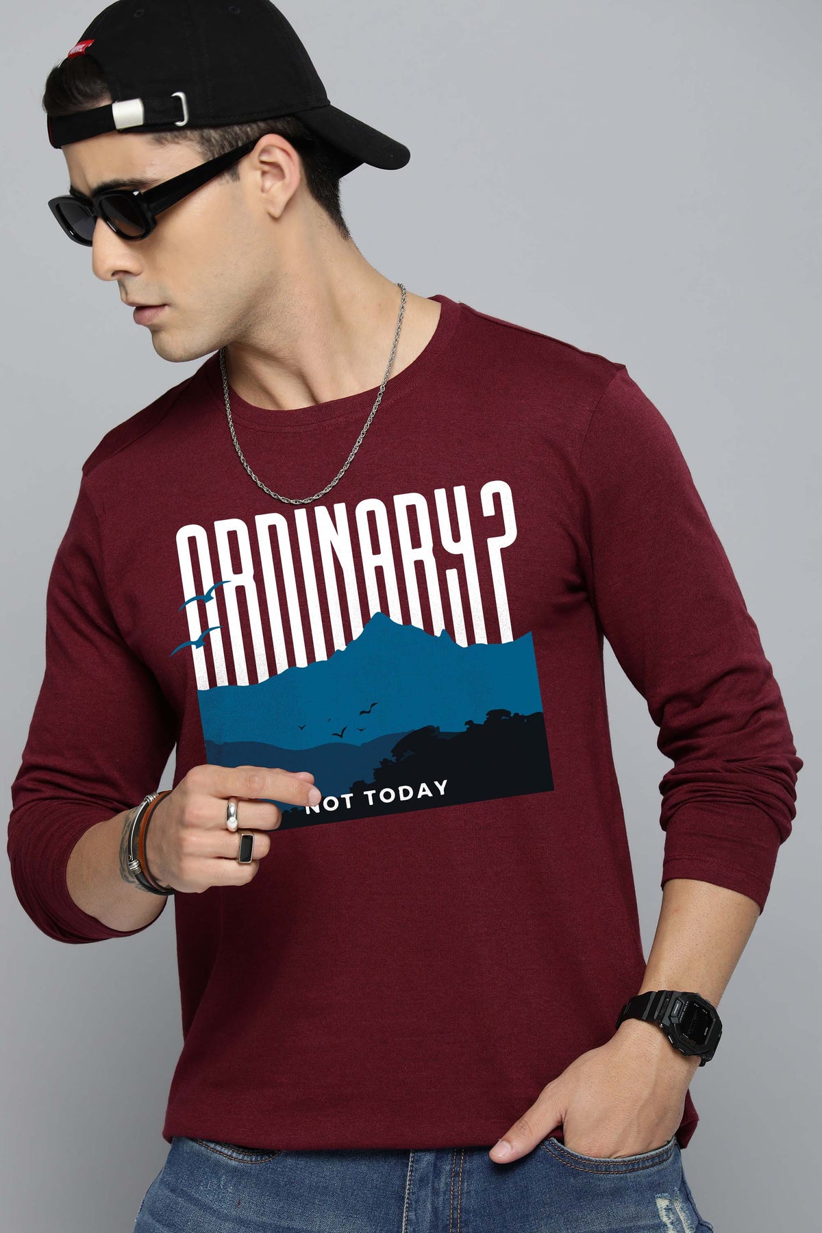 Mens Graphic Long Sleeve