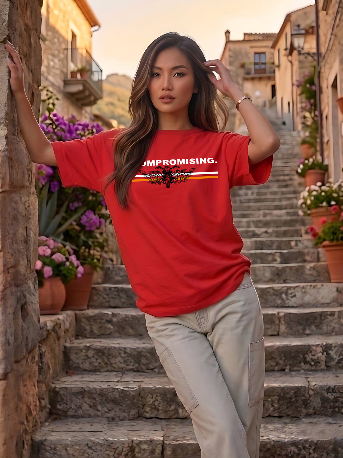 Graphic Oversized T-Shirt Uncompromising