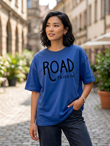 Graphic Oversized T-Shirt Road