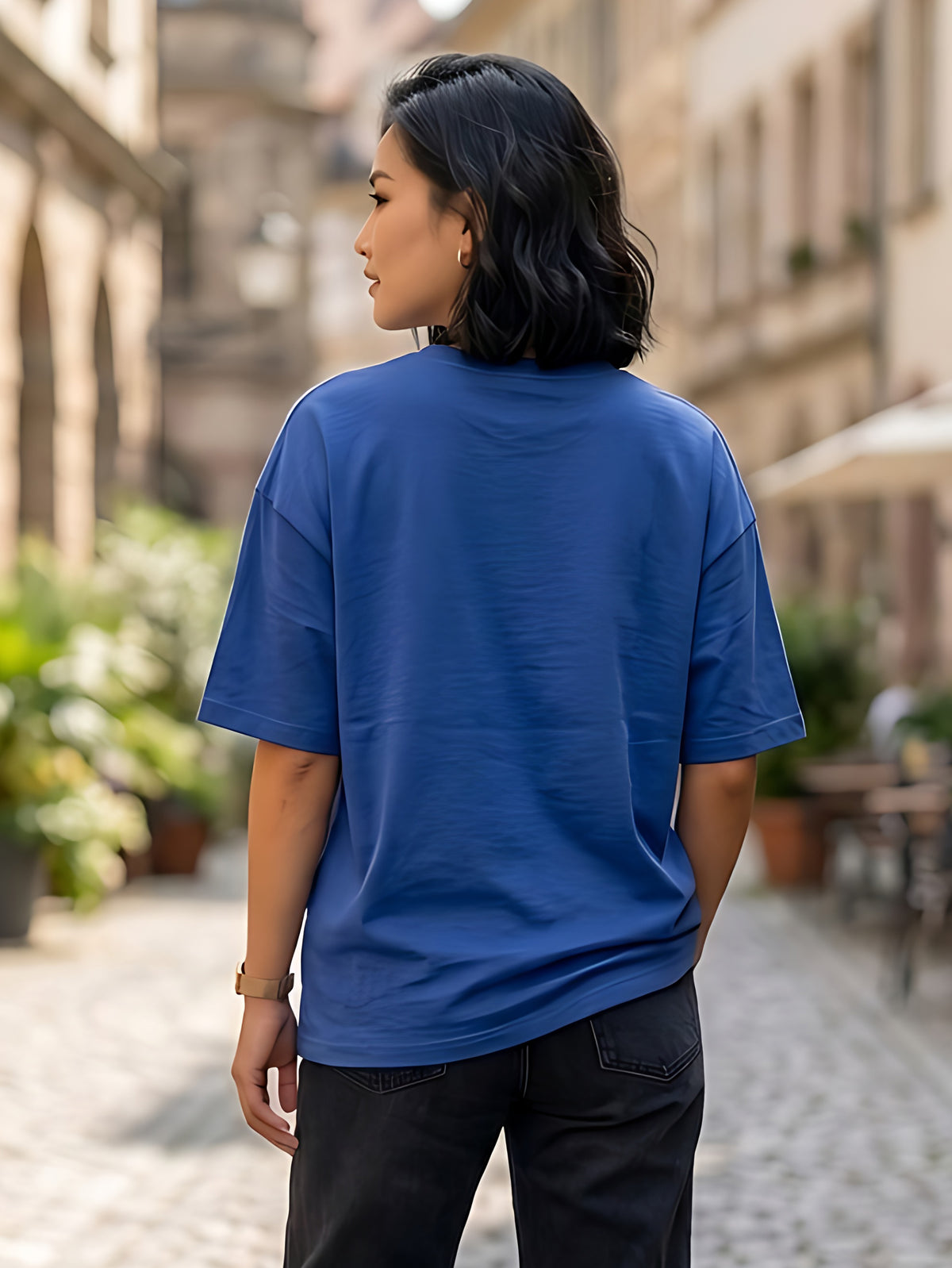 Graphic Oversized T-Shirt Road