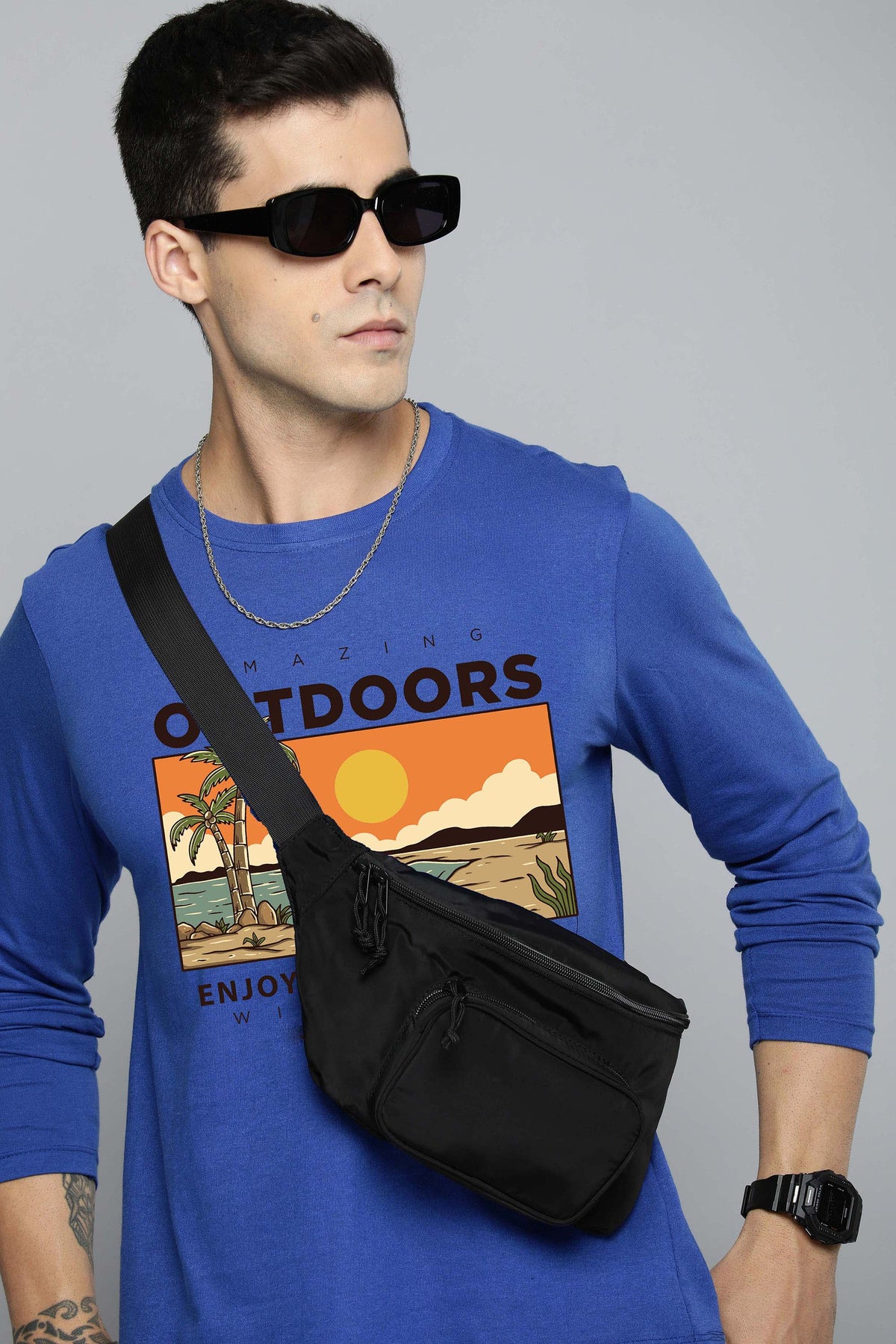 Mens Graphic Long Sleeve
