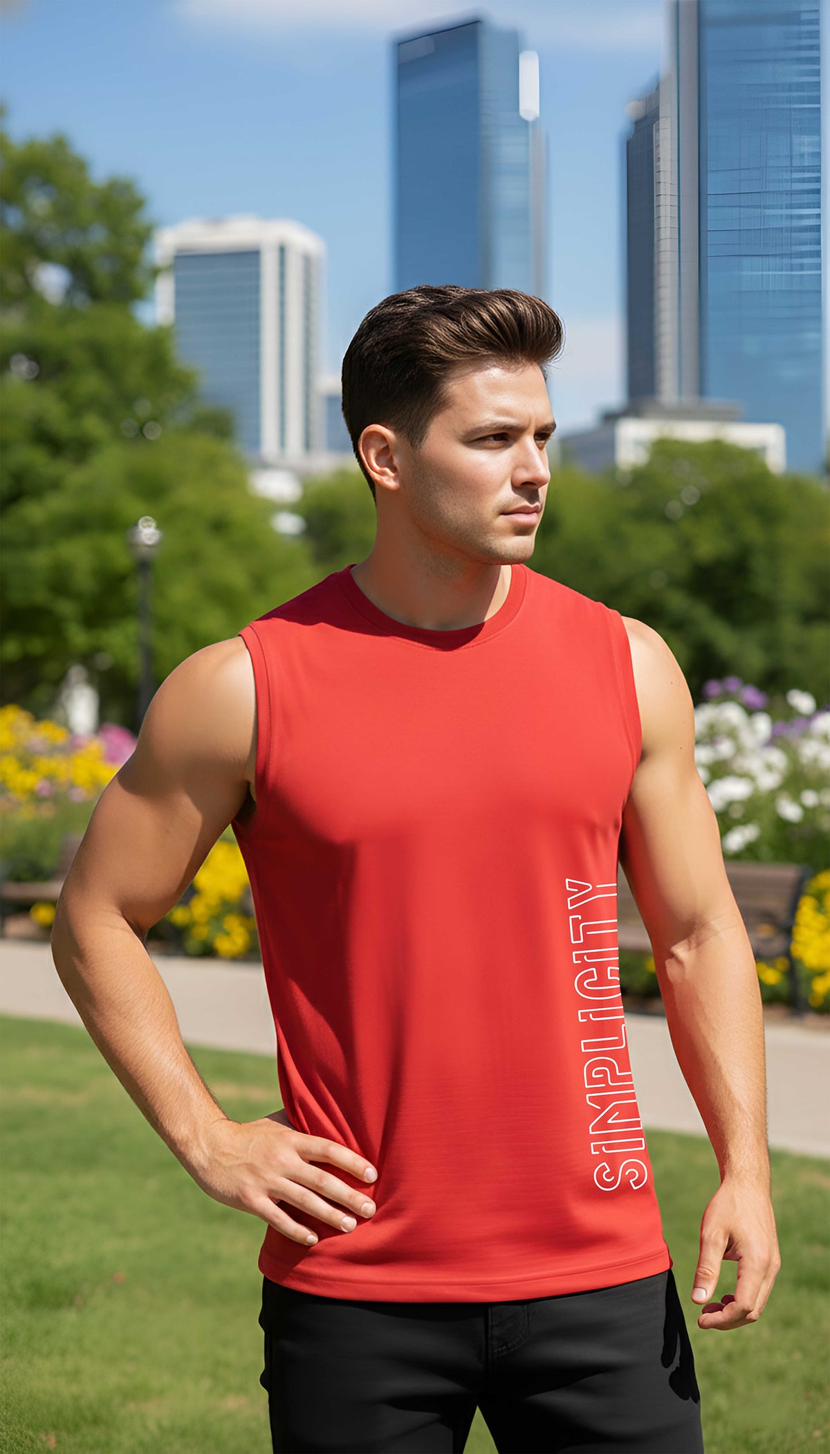 MENS GRAPHIC SLEEVELESS SIGHT