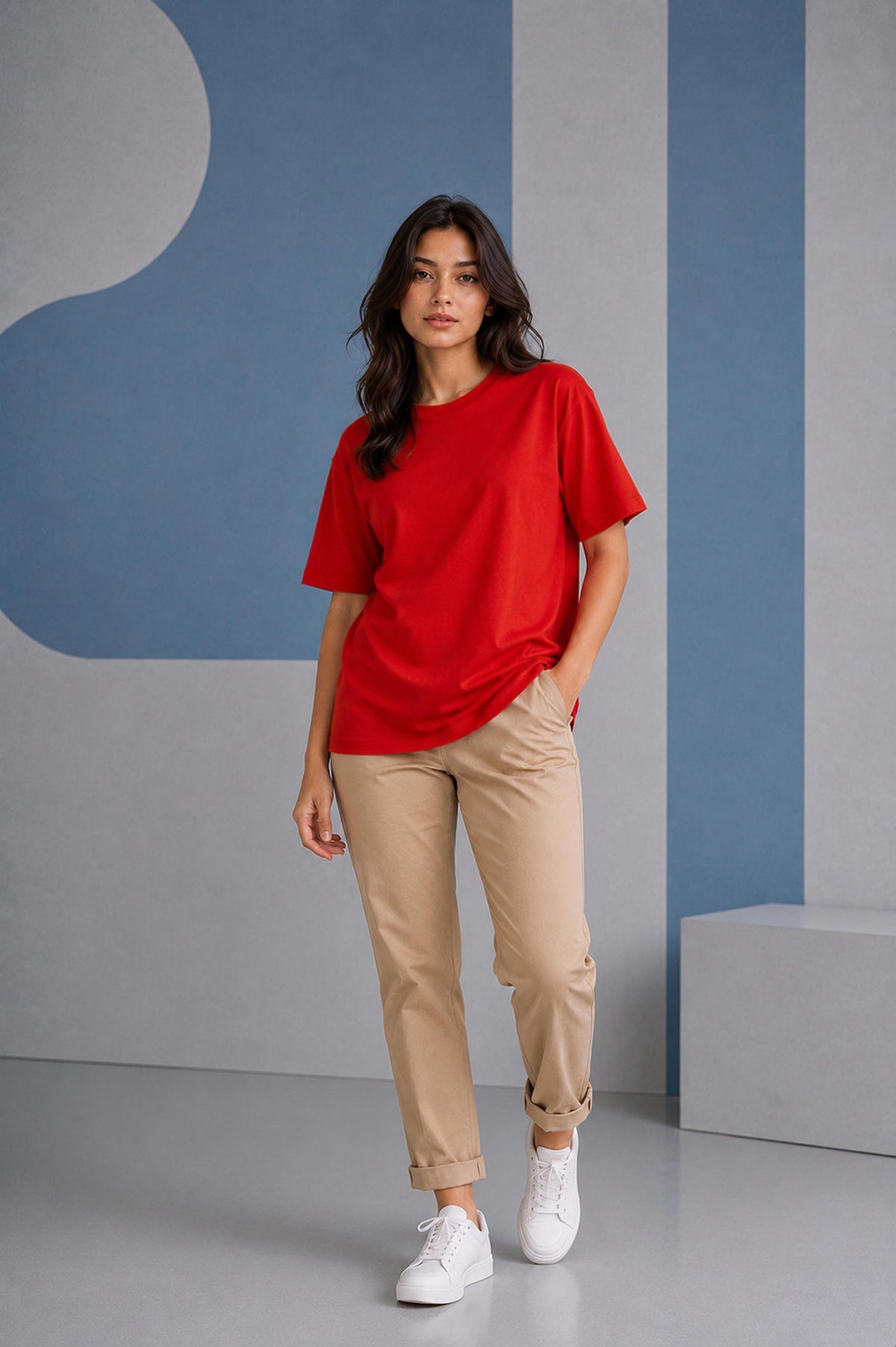 Red Oversized T-Shirt