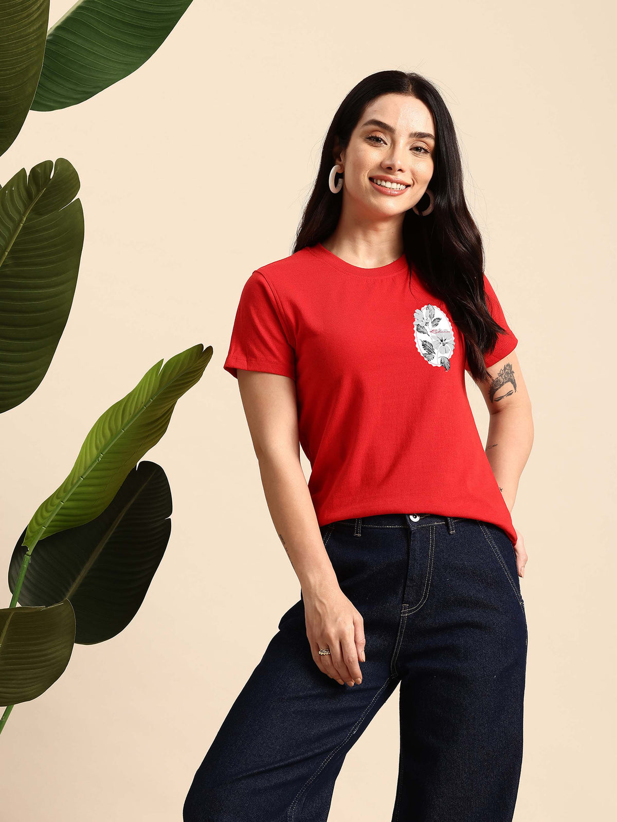 Half Sleeve Womens Regular T-Shirt