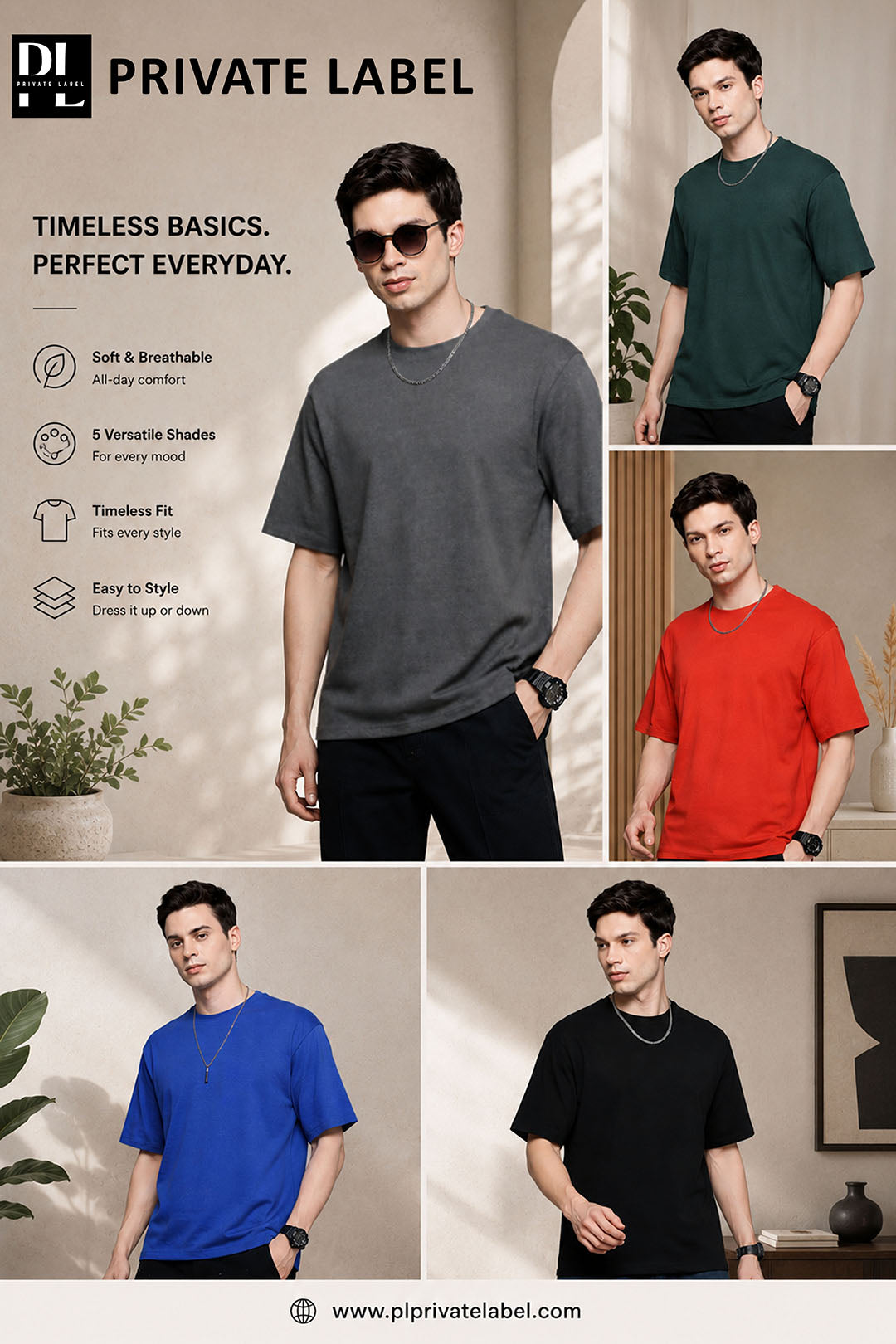 Oversized Royal Blue T-Shirt