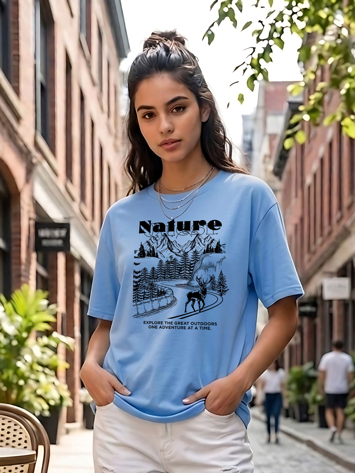 Graphic Oversized T-Shirt Nature
