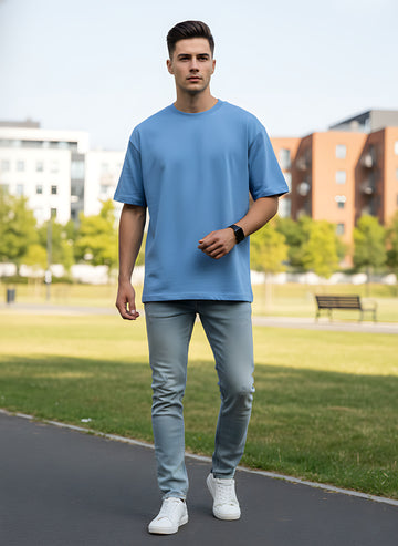 Oversized Sky Blue T-Shirt