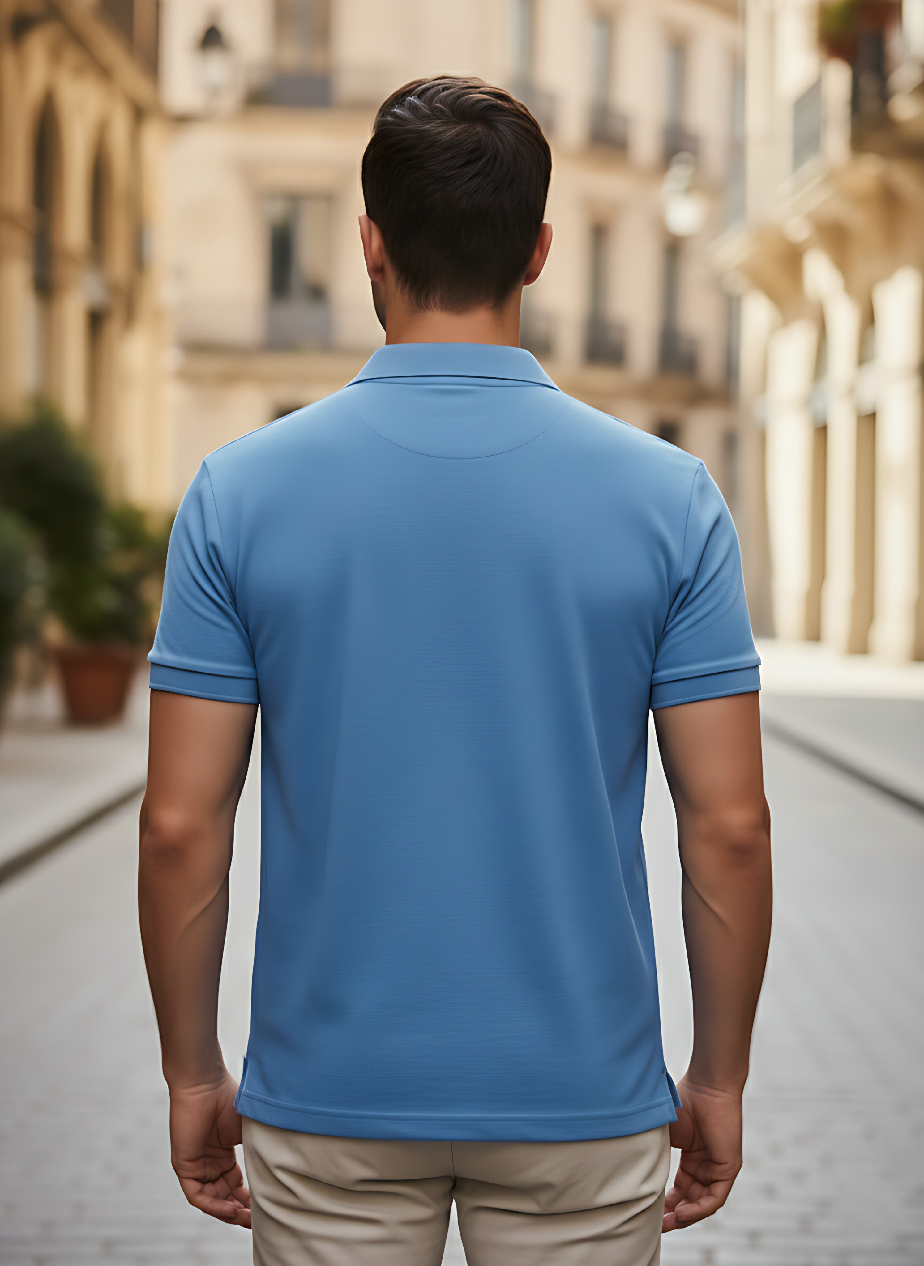 Sky Blue Polo T-Shirt