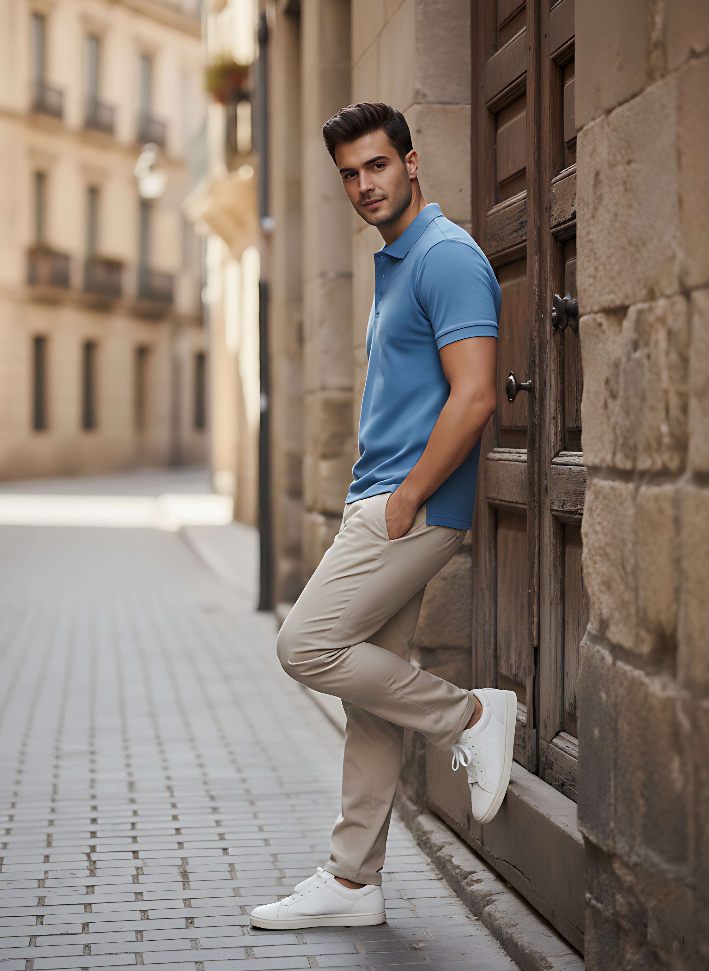 Sky Blue Polo T-Shirt