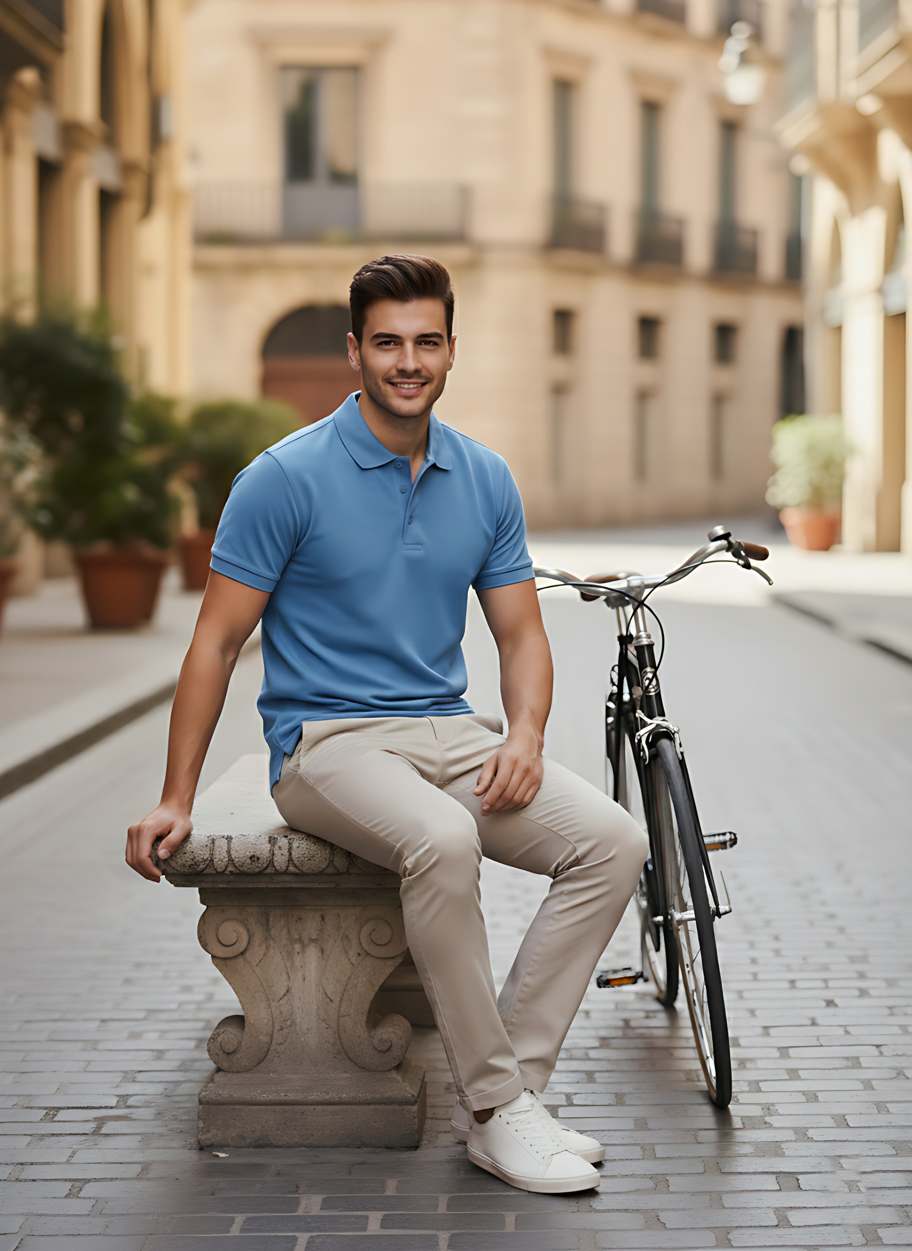 Sky Blue Polo T-Shirt