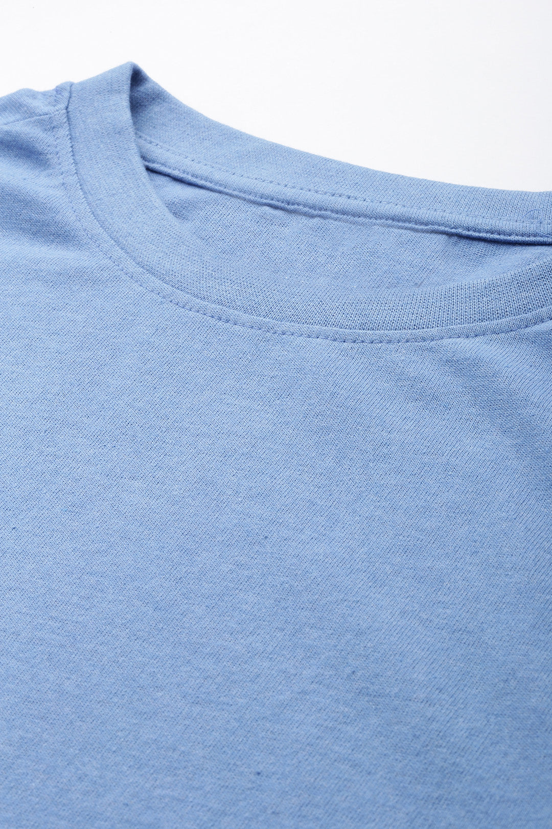 Mens Regular Half Sleeve Sky Blue T-Shirt