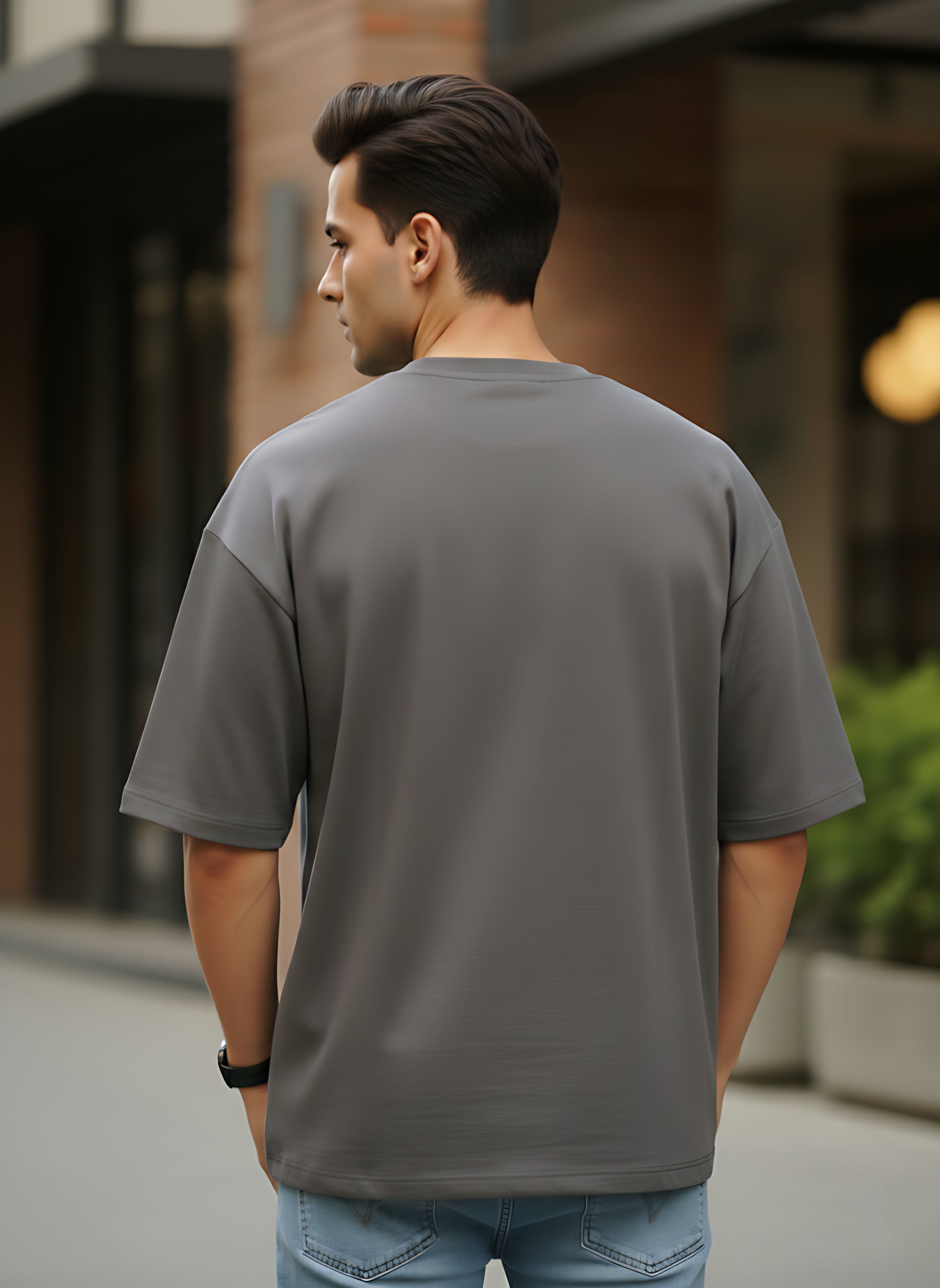 Oversized Steel Grey T-Shirt