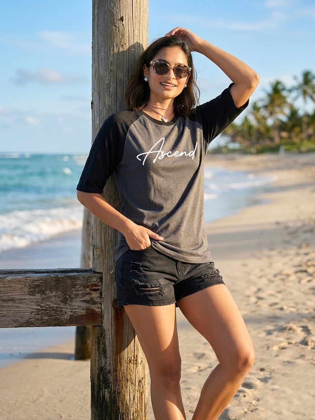 Graphic Raglan Sleeve Ascend