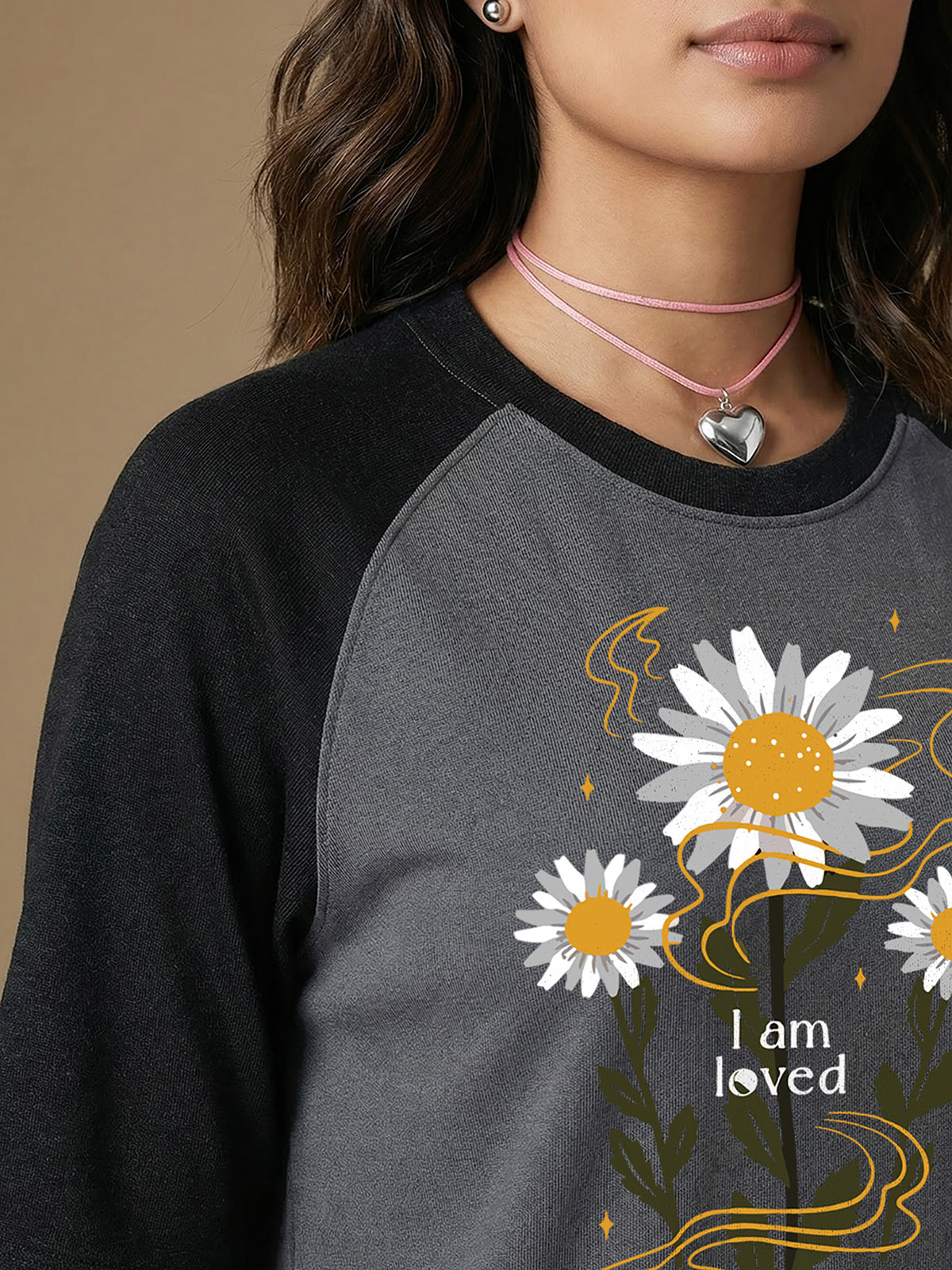 Graphic Raglan Sleeve Loved