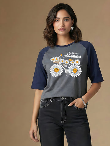 Graphic Raglan Sleeve Adventure