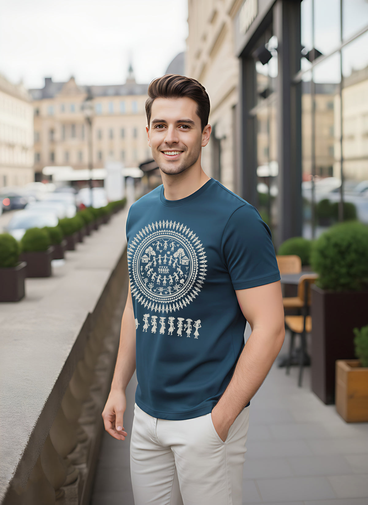 Mens Graphic Regular Half Sleeve T Shirt
