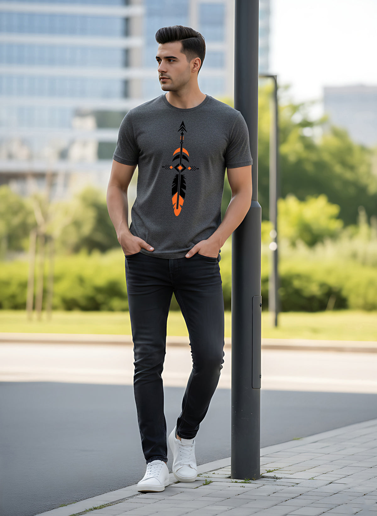 Mens Graphic Regular Half Sleeve T-Shirts