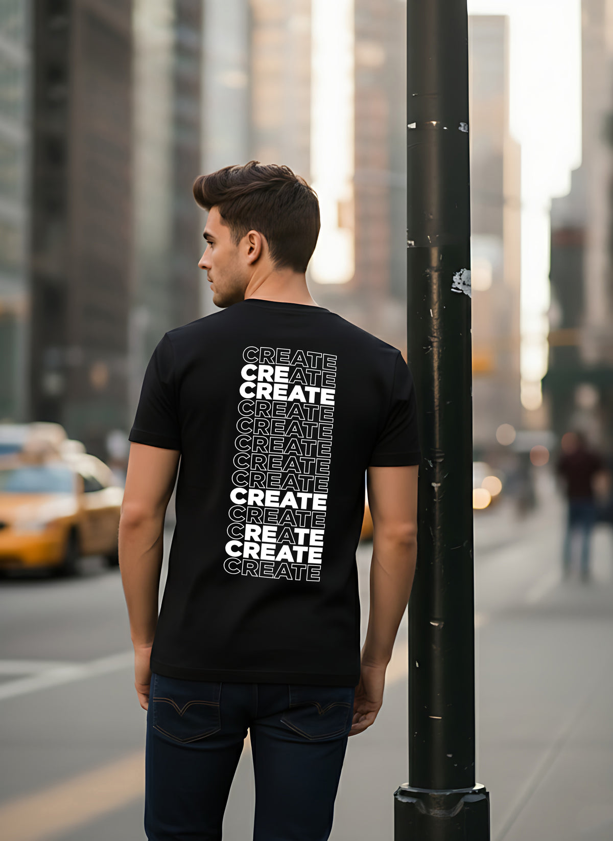 Mens Graphic Regular Half Sleeve T Shirt