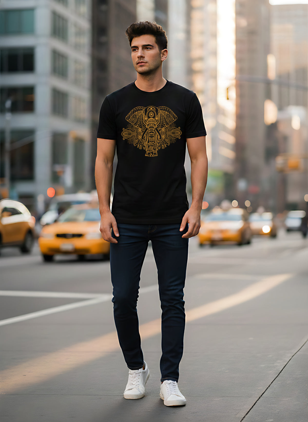 Mens Graphic Regular Half Sleeve T Shirt