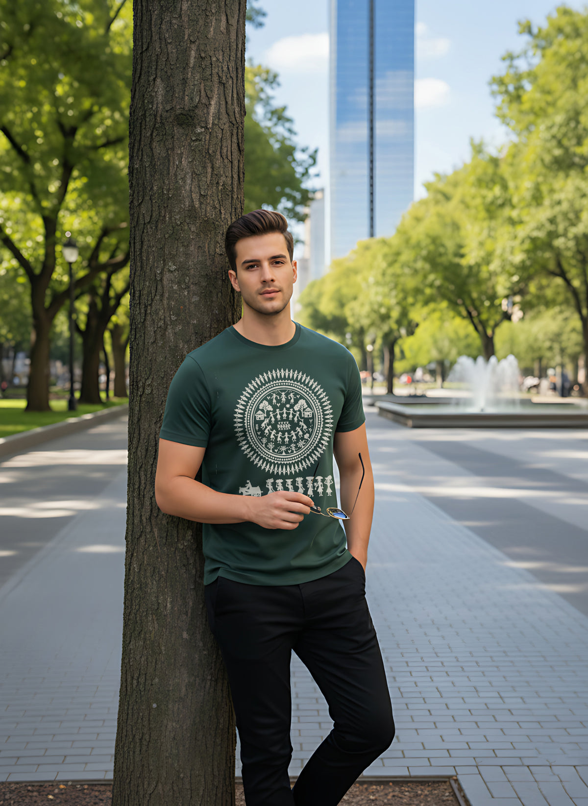 Mens Graphic Regular Half Sleeve T Shirt