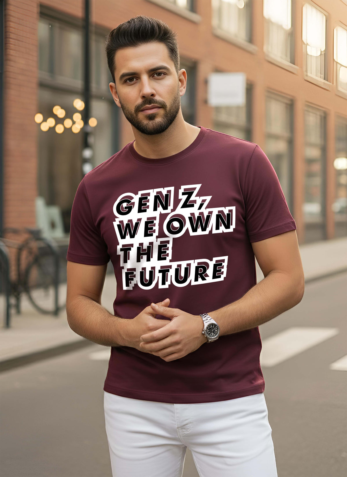 Mens Graphic Regular Half Sleeve T Shirt