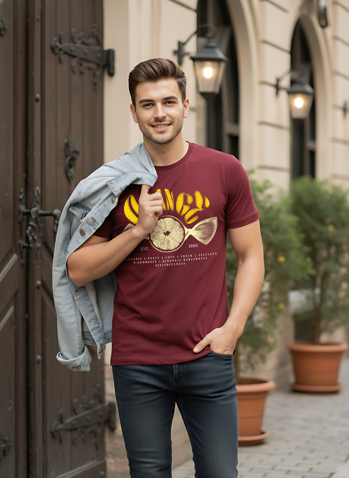 Mens Graphic Regular Half Sleeve T Shirt