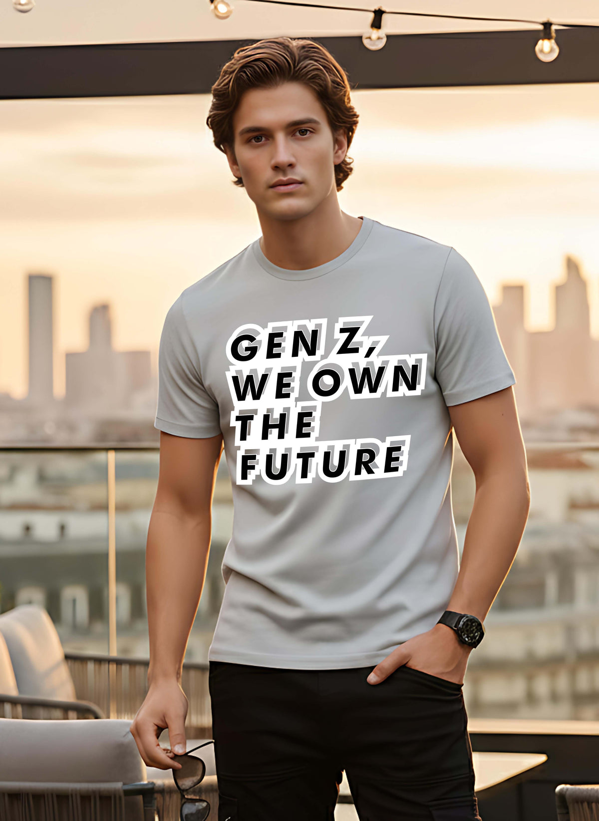 Mens Graphic Regular Half Sleeve T Shirt