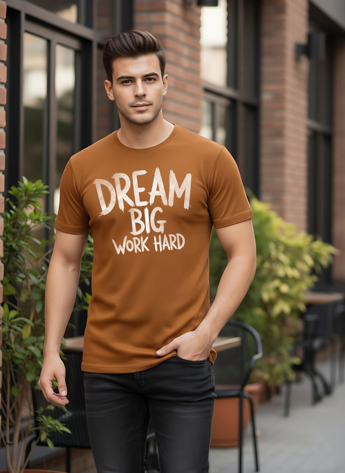 Mens Graphic Regular Half Sleeve T-Shirts