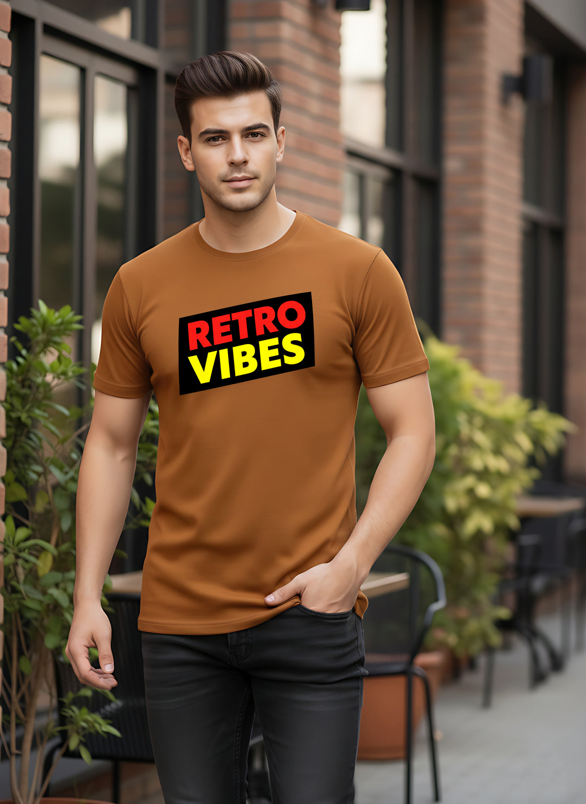 Mens Graphic Regular Half Sleeve T Shirt