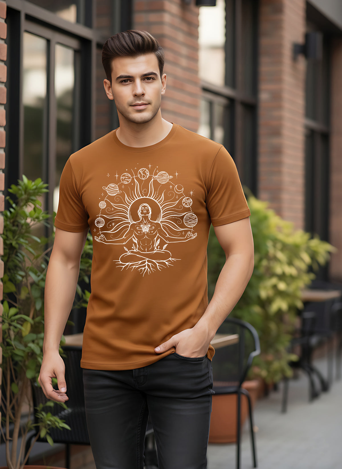 Mens Graphic Regular Half Sleeve T Shirt
