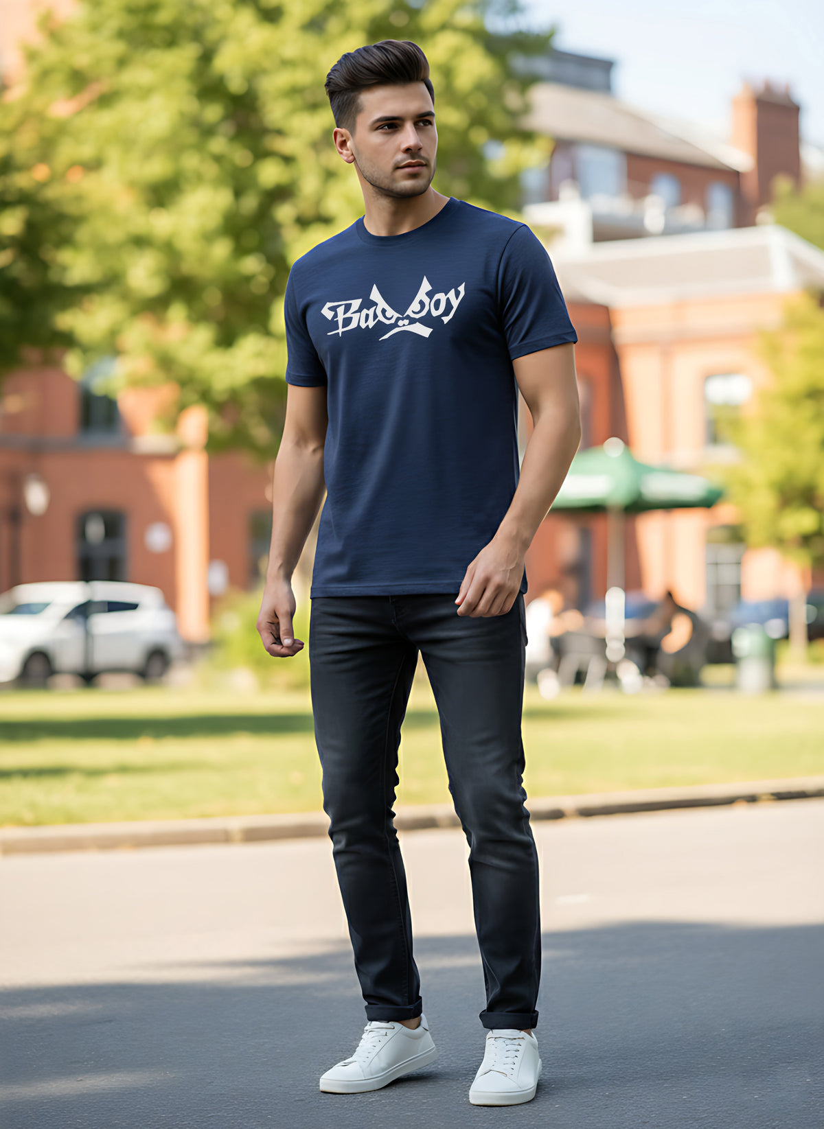 Mens Graphic Regular Half Sleeve T Shirt