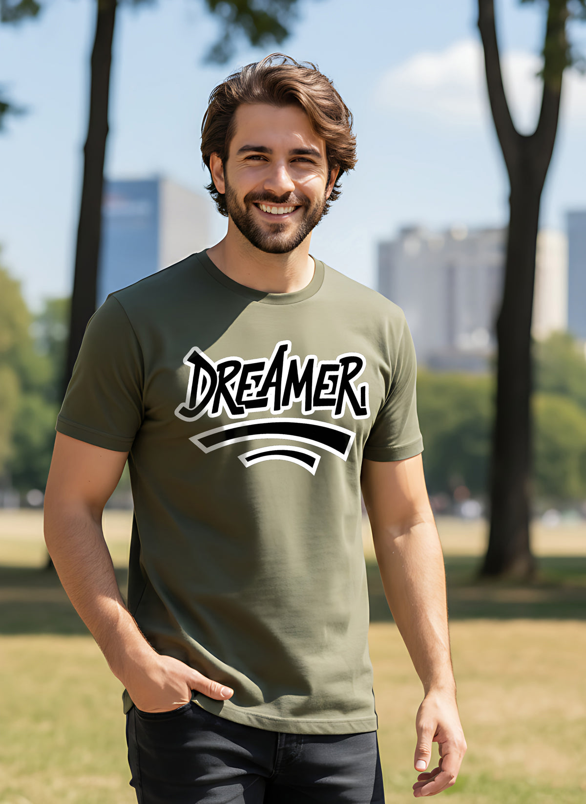 Mens Graphic Regular Half Sleeve T Shirt