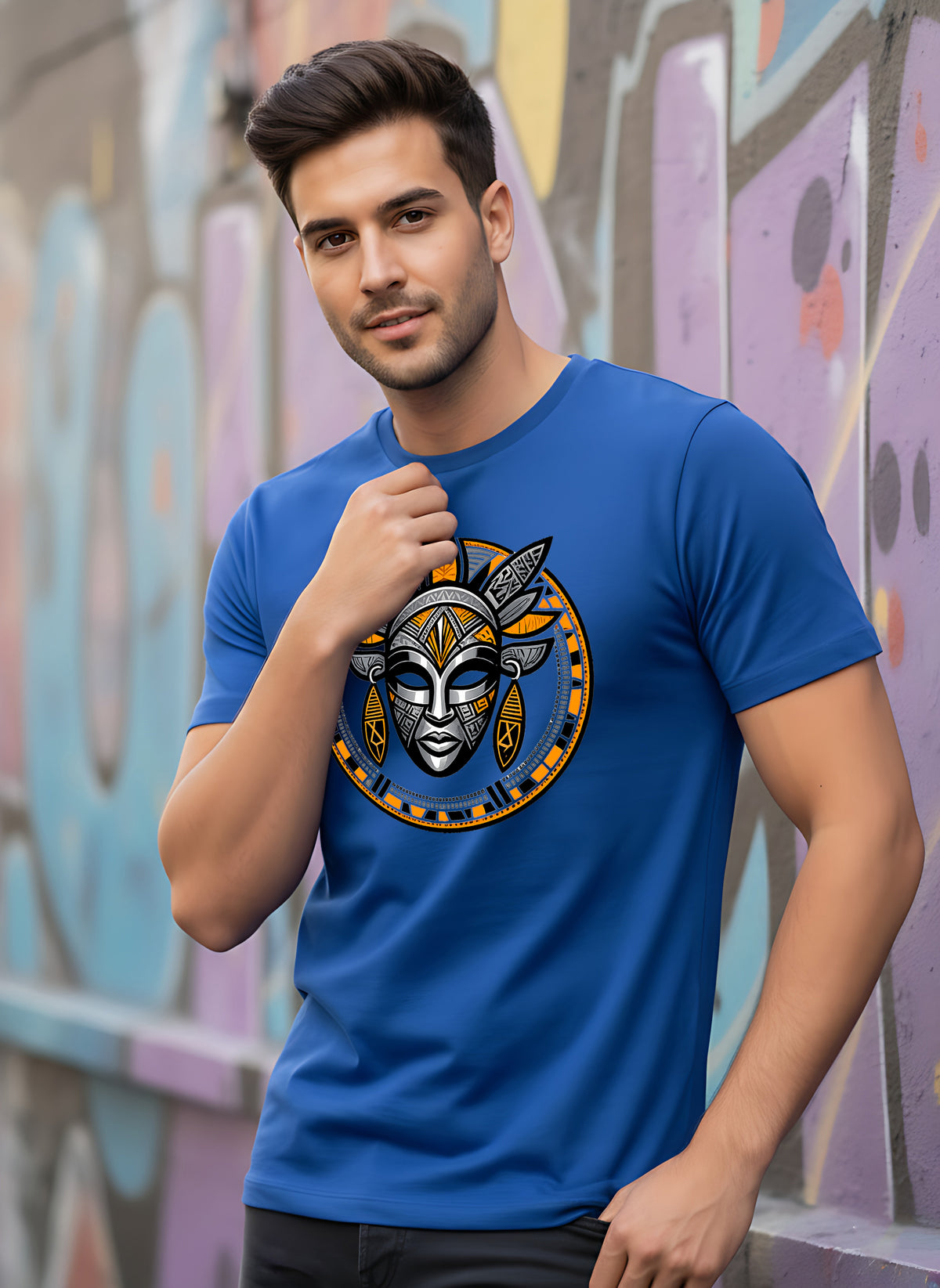 Mens Graphic Regular Half Sleeve T-Shirts