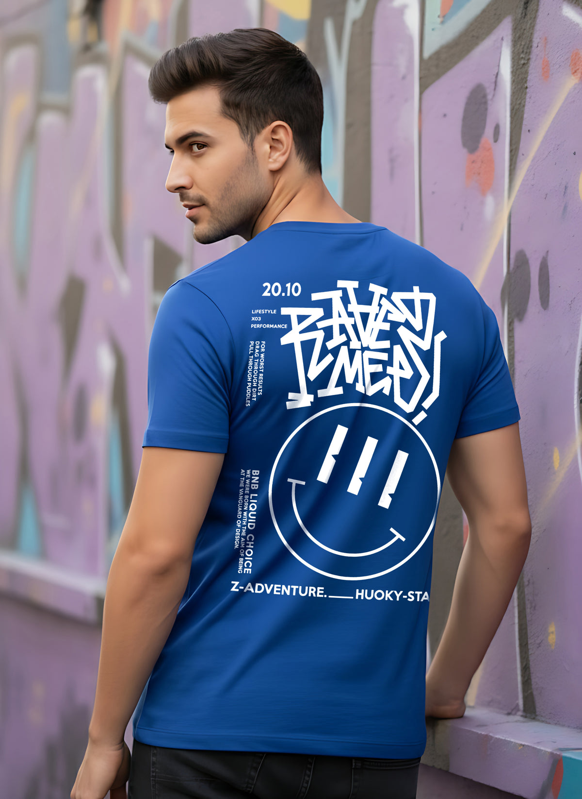Mens Graphic Regular Half Sleeve T Shirt