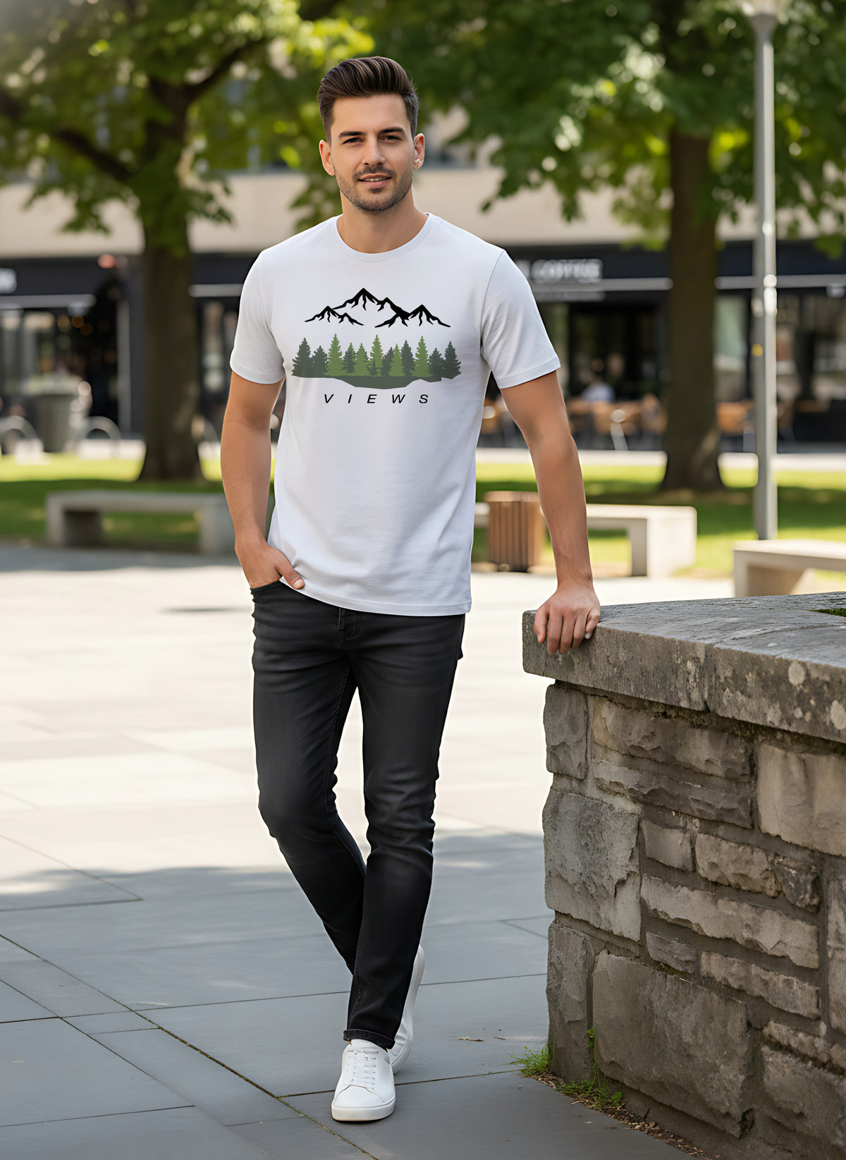Mens Graphic Regular Half Sleeve T Shirt