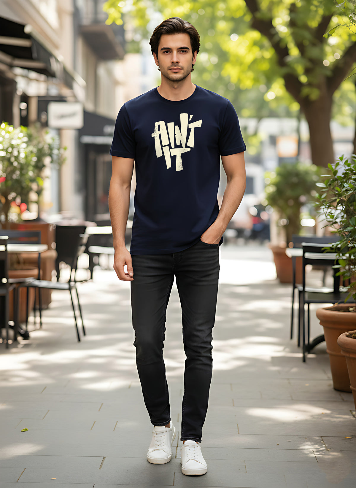 Mens Graphic Regular Half Sleeve T-Shirts