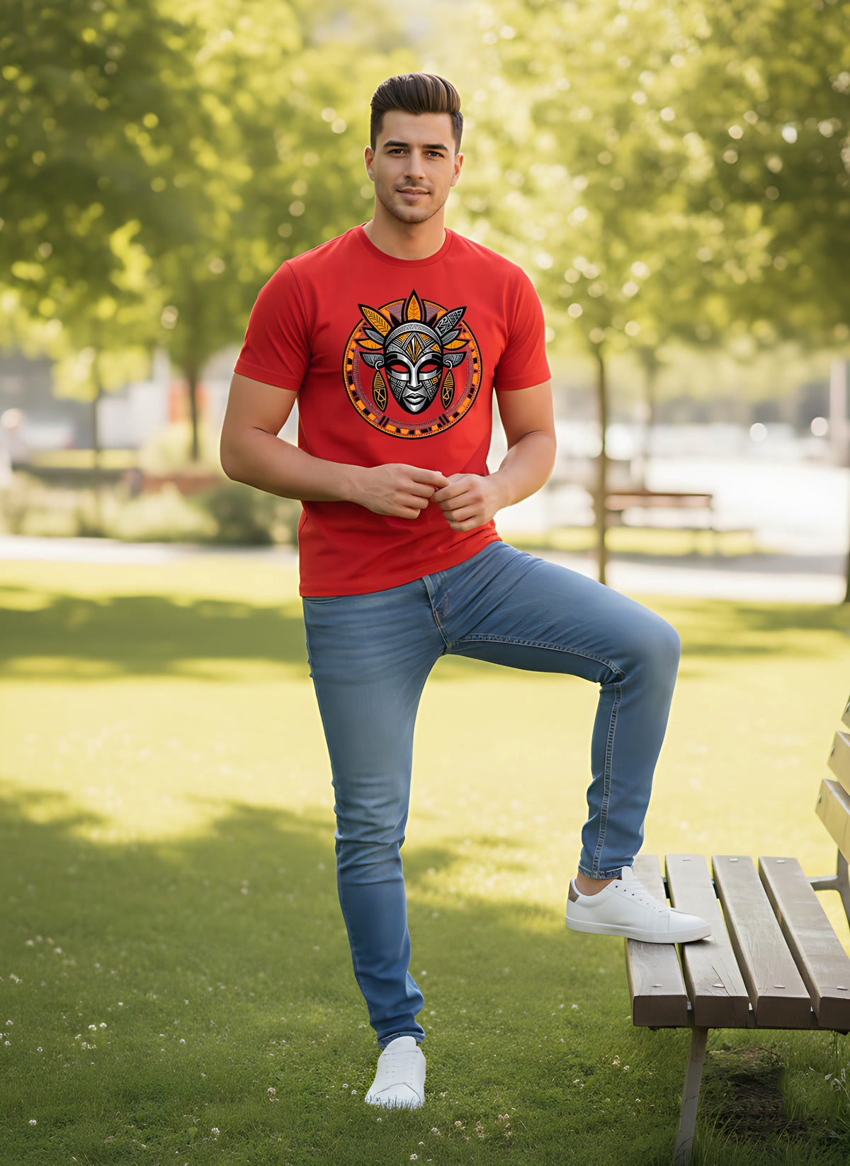 Mens Graphic Regular Half Sleeve T-Shirts