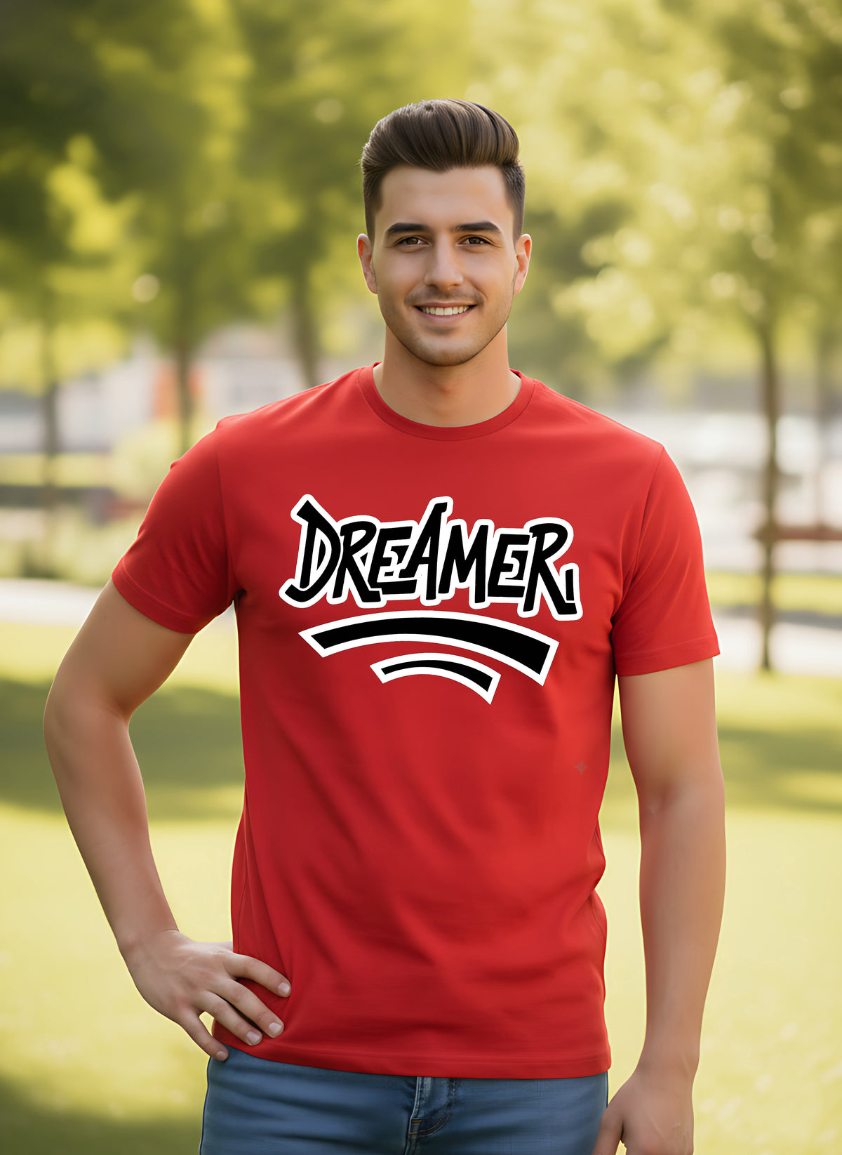 Mens Graphic Regular Half Sleeve T Shirt