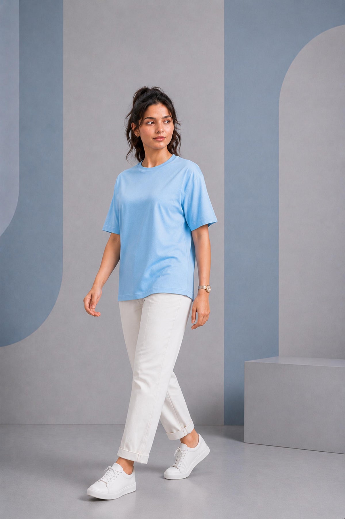Sky Blue Oversized T-Shirt